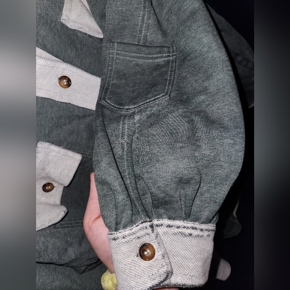 Pol M blue/gray shacket oversized - Picture 4 of 8